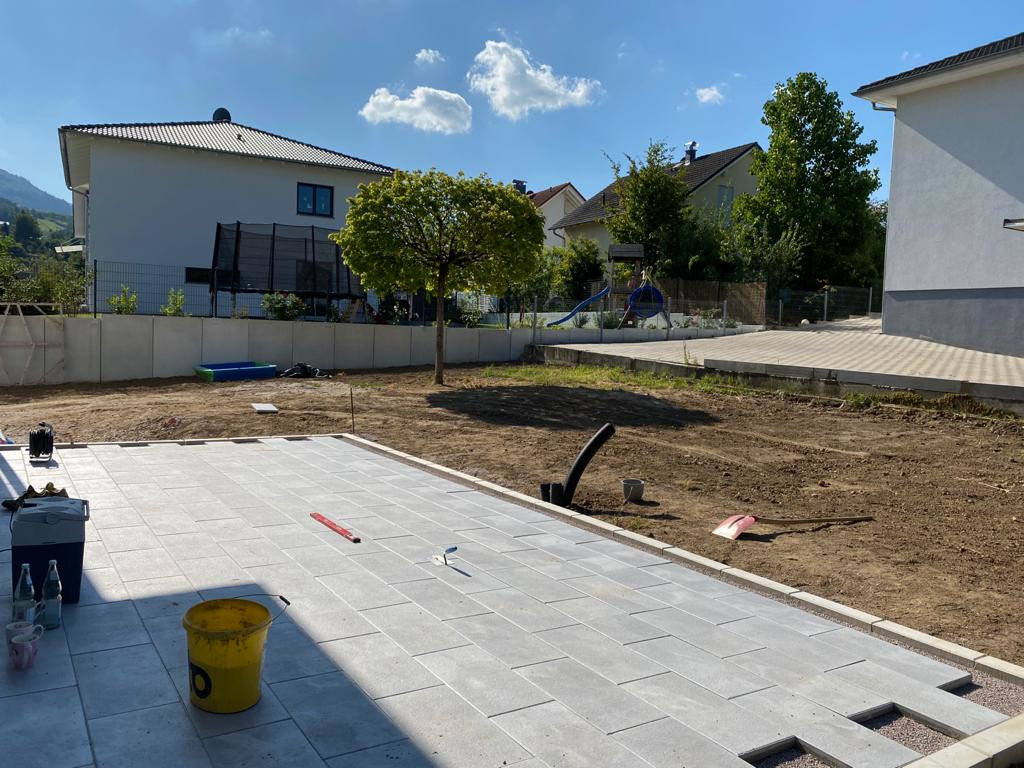 Terrassenbau von Blumen Weiss Gartenbau